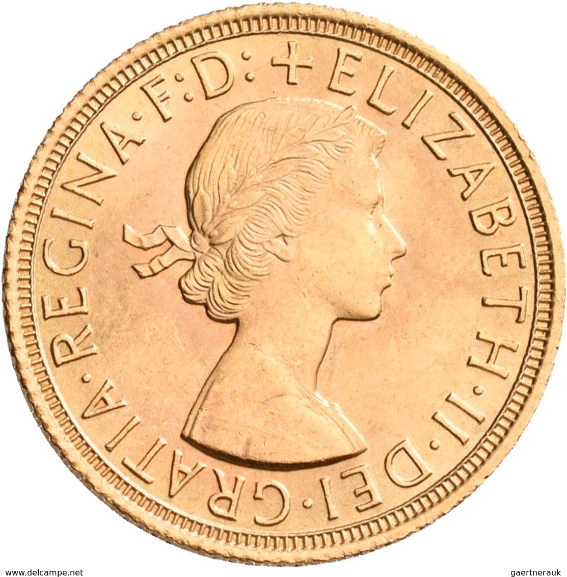 Großbritannien - Anlagegold: Elizabeth II. 1952-,: Lot 5 X 1 Sovereign 1958, KM# 908. Gewicht Je 8,0 - Autres & Non Classés