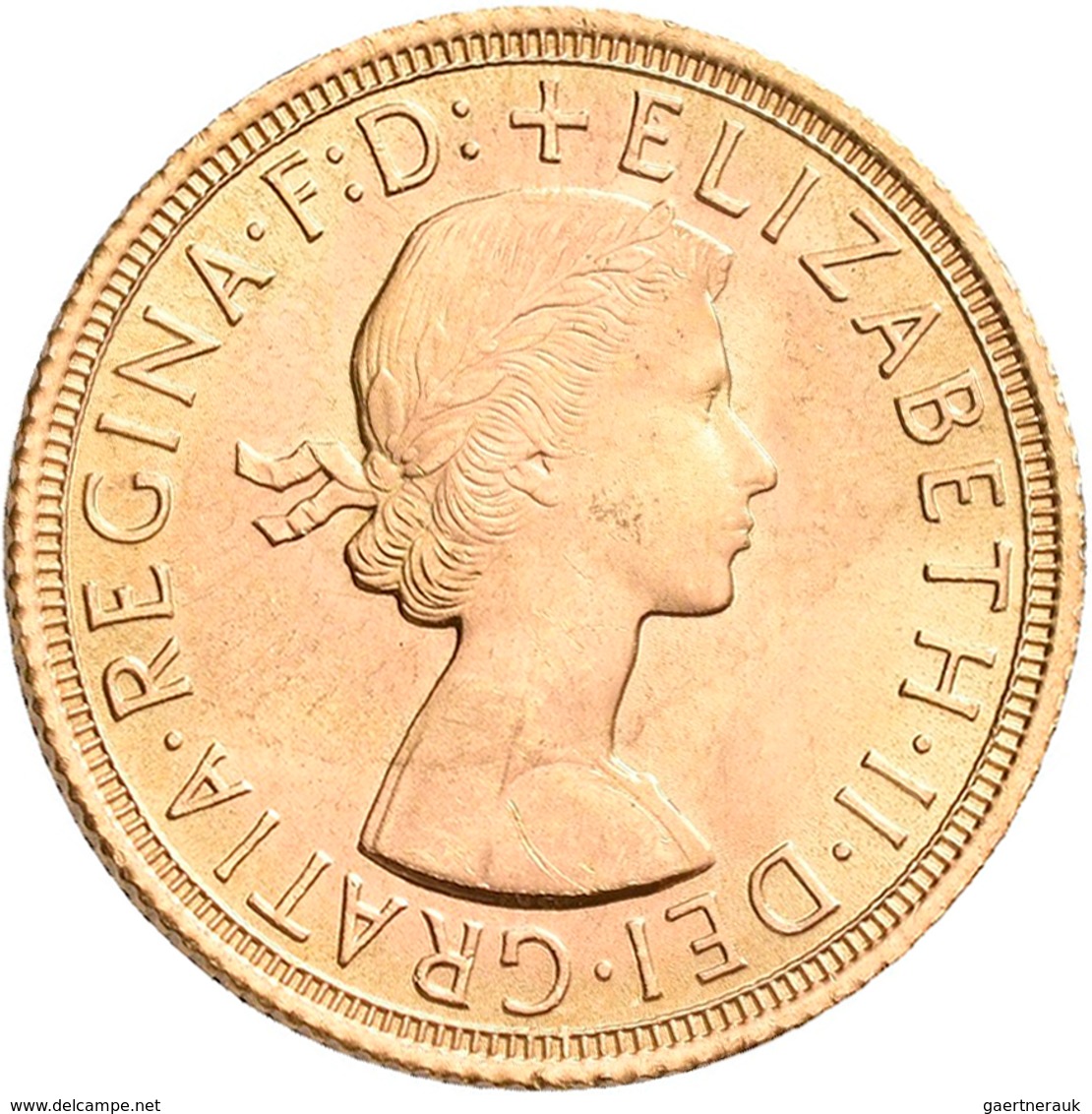 Großbritannien - Anlagegold: Elizabeth II. 1952-,: Sovereign 1958, KM# 908, Friedberg 417. Gewicht 7 - Sonstige & Ohne Zuordnung