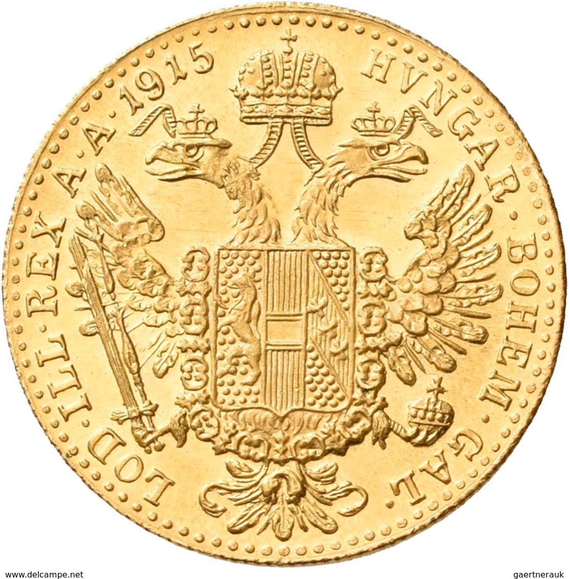 Österreich - Anlagegold: Franz Joseph I. 1848-1916: Dukat 1915 (NP), KM# 2267, Friedberg 494. 3,49 G - Autriche