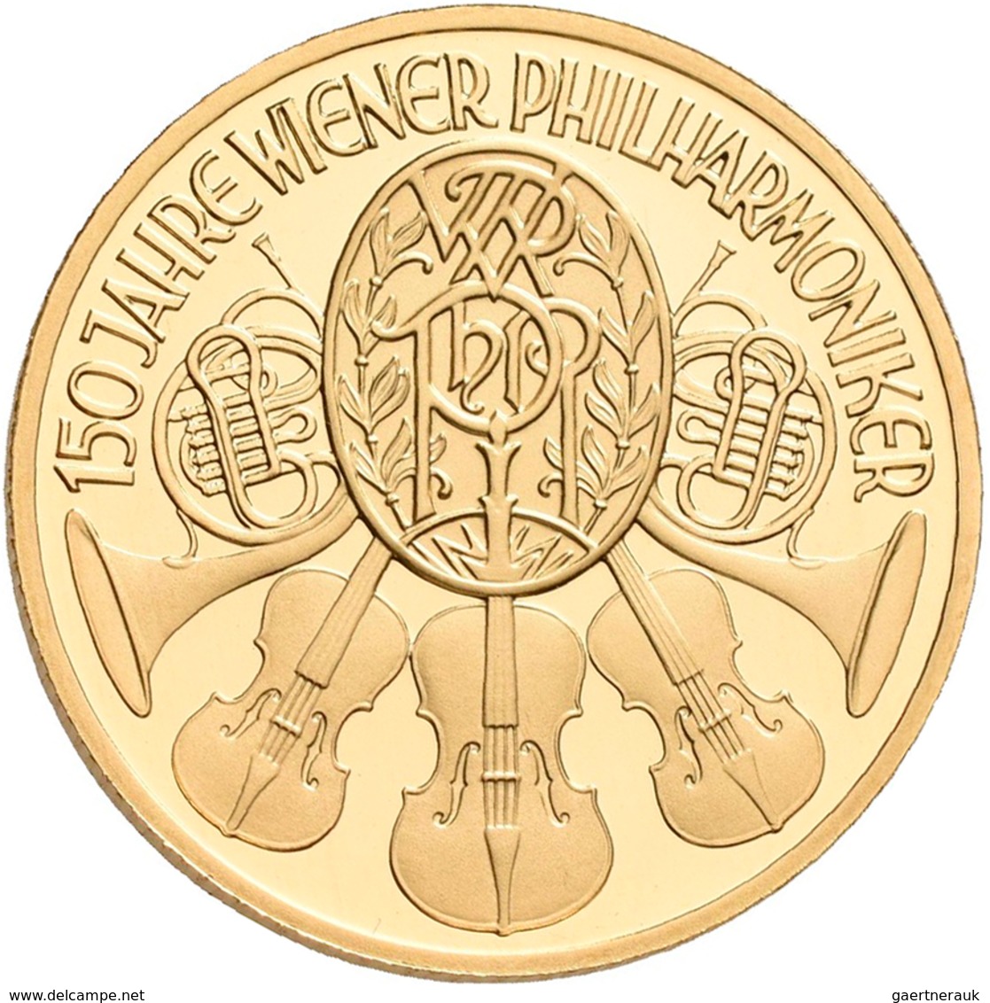 Österreich - Anlagegold: 2. Republik Ab 1945: Serie 150 Jahre Wiener Philharmoniker: 500 Schilling 1 - Austria