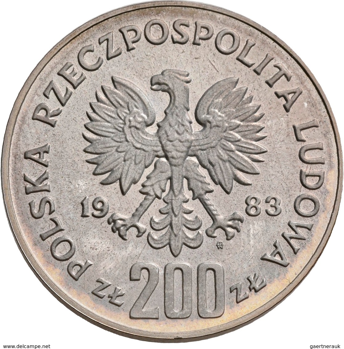 Polen: Lot 2 Münzen: 200 Zlotych 1983 König Jan III. Sobieski 1674-1696, 300 Lat Odsieczy Wiedenskie - Pologne