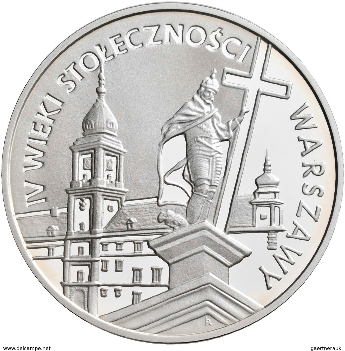 Polen: Lot 2 Münzen: 20 Zlotych 1996, Warsaw - Capital City, IV Wieki Stolecznosci Warszawy, KM# Y 3 - Poland