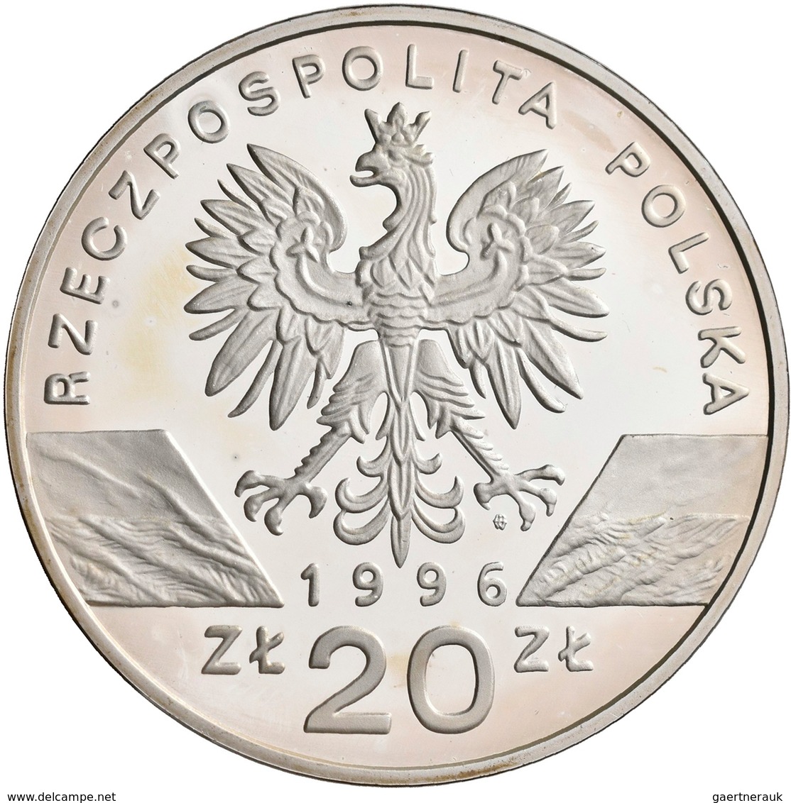 Polen: 20 Zlotych 1996, Igel / Jez / Erinaceus Europaeus, KM# Y 312, Fischer K (20) 010. Polierte Pl - Poland