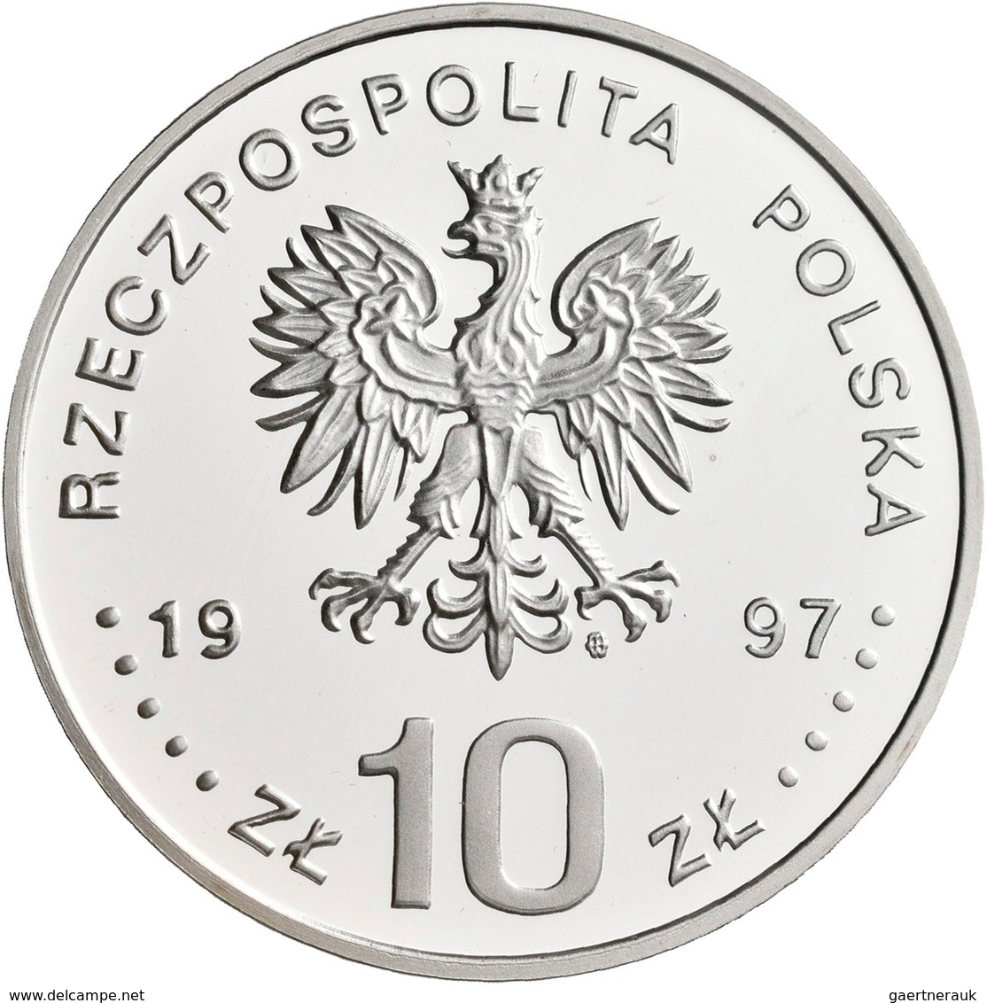 Polen: Lot 2 Münzen: 10 Zlotych 1997, St. Adalbert, 1000 Lecie Smierci Sw. Wojciecha, KM# Y 321, Fis - Polonia