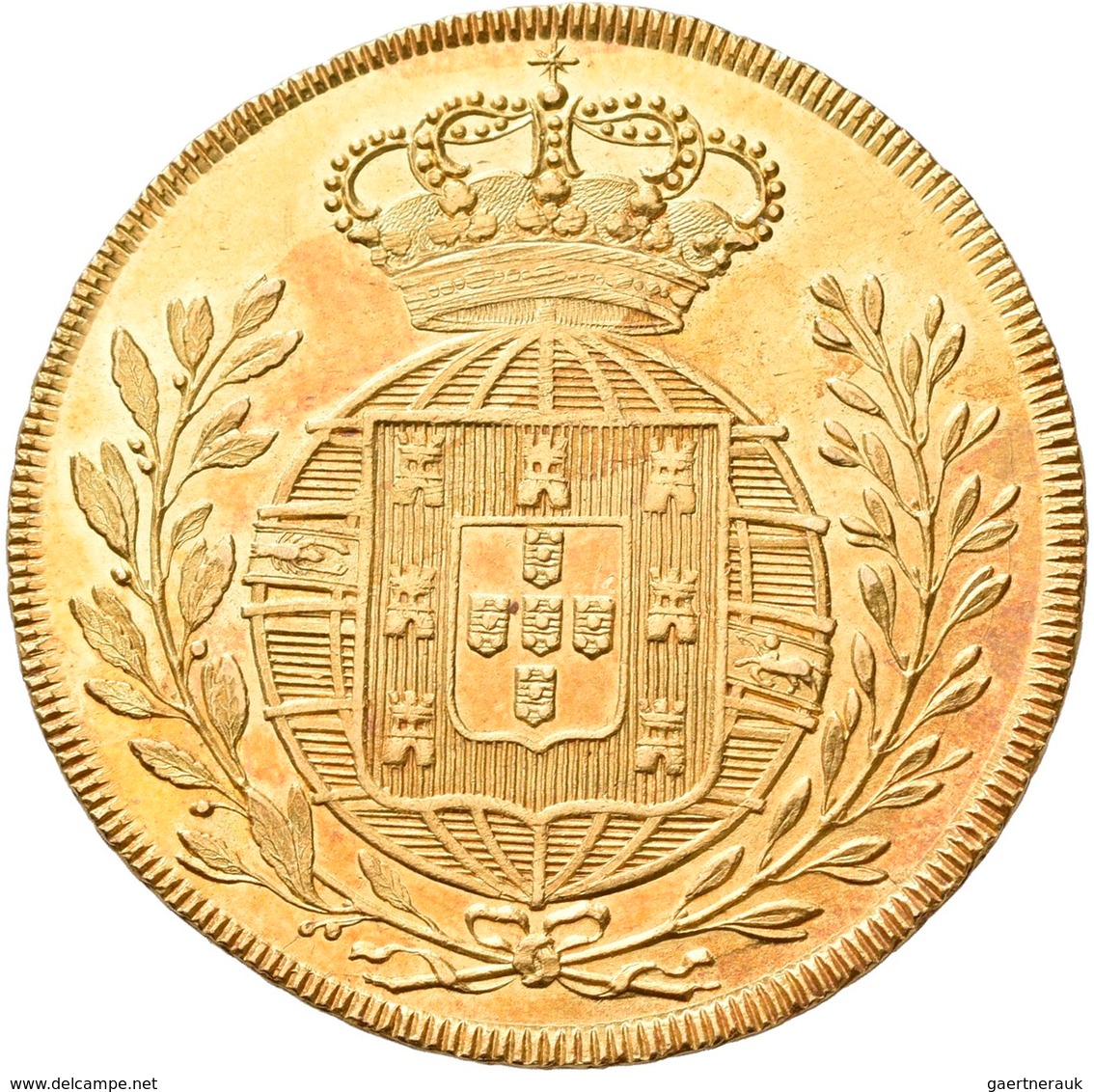 Portugal: Joao VI. 1816-1822: 1 Peca (6400 Reis) 1822; 14,22 G, Friedberg 128, Stempelglanz. - Portogallo