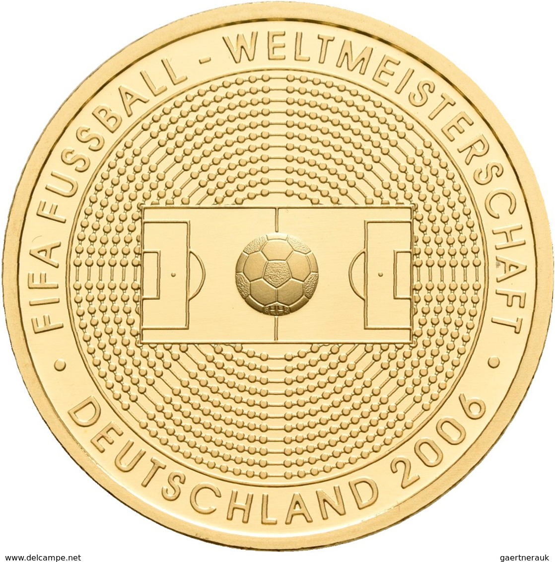 Deutschland - Anlagegold: 100 Euro 2005 Fußball WM 2006 In Deutschland (G), In Originalkapsel Und Et - Germany