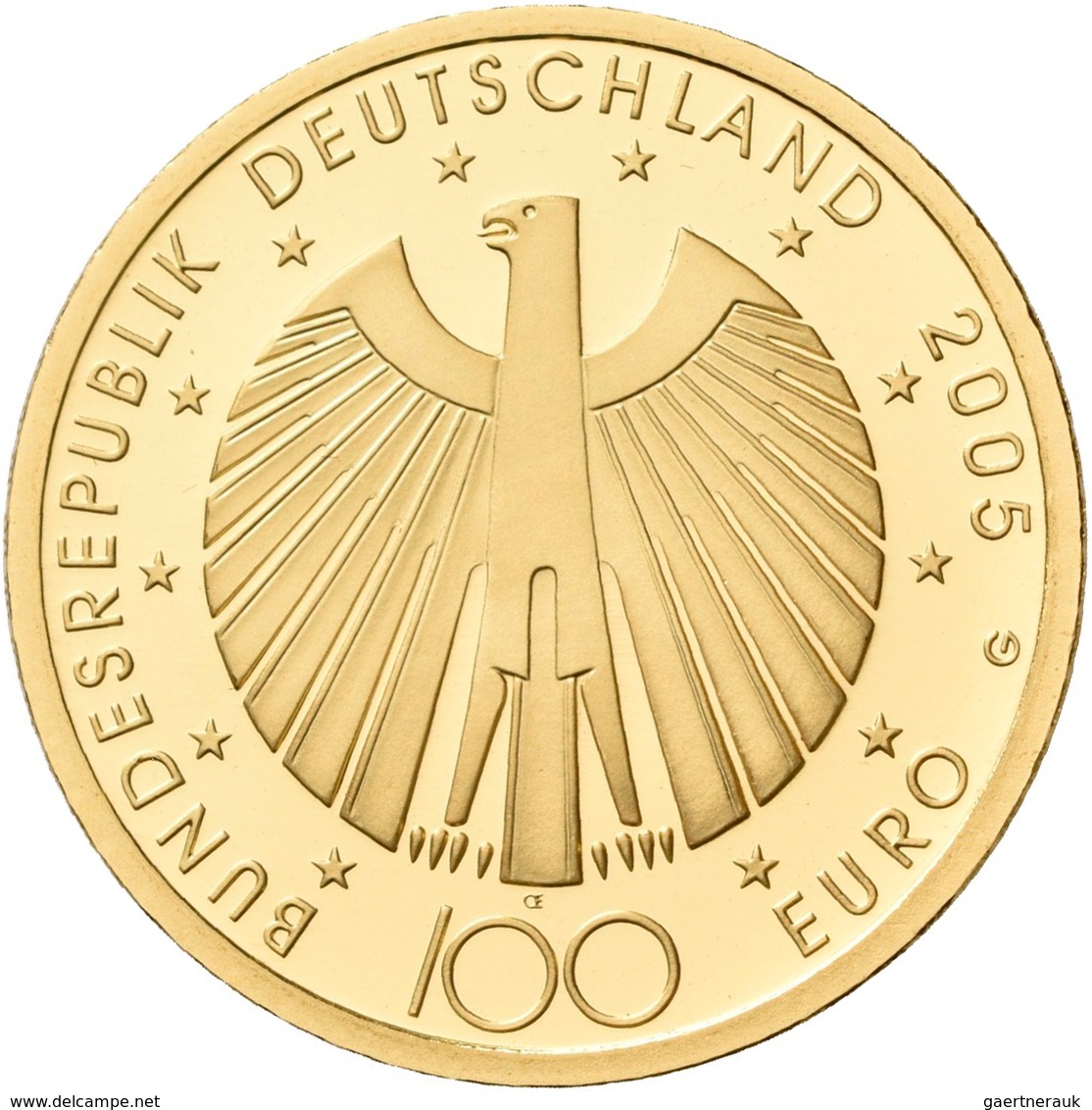 Deutschland - Anlagegold: 100 Euro 2005 Fußball WM 2006 In Deutschland (G), In Originalkapsel Und Et - Germany