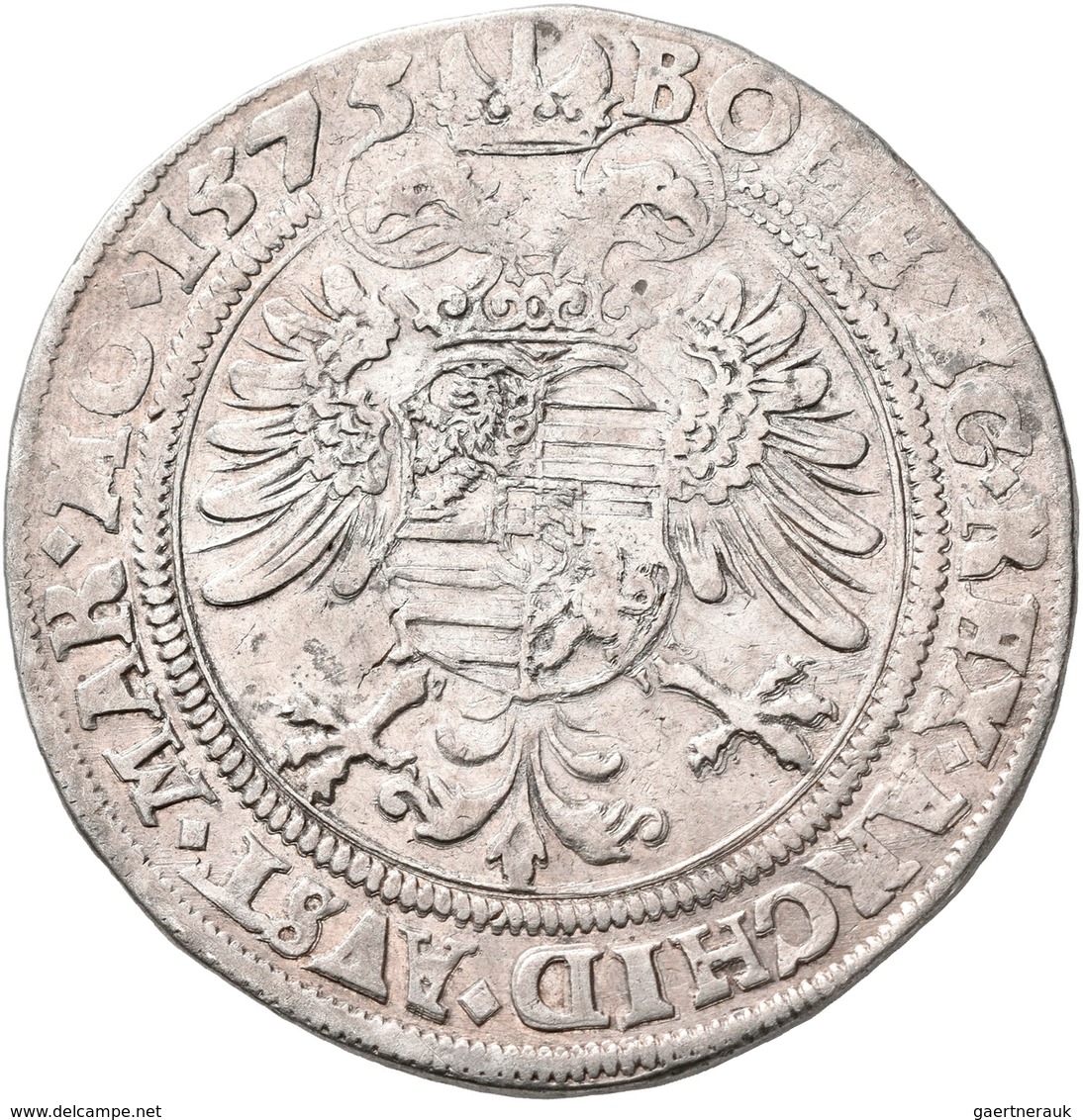 Haus Habsburg: Maximilian II., 1564-1576: Reichstaler 1575, Kuttenberg; 28,55 G. Davenport 8056; Sch - Autres – Europe