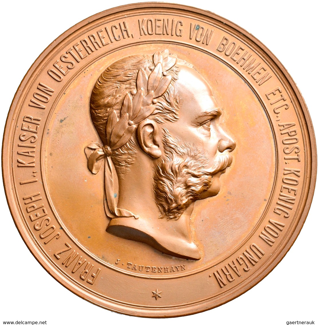 Haus Habsburg: Franz Joseph I. 1848-1916: Set Von 5 Bronzenen Prämienmedaillen "Weltausstellung 1873 - Otros – Europa