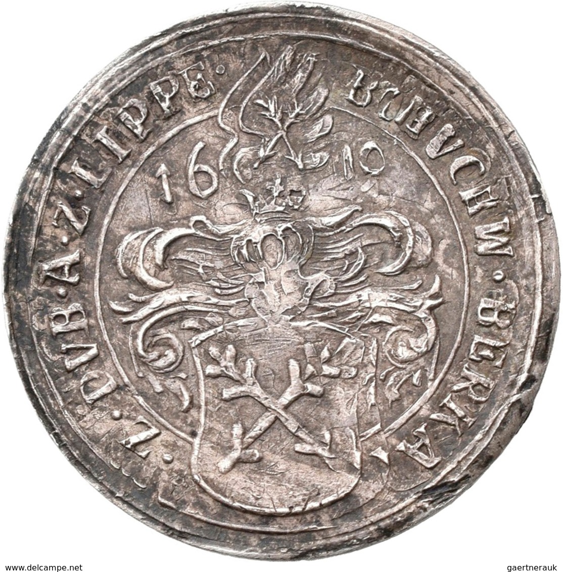 Haus Habsburg: Böhmen: AR-Rechenpfennig 1610; 24,83 Mm, 3,12 G, Späterer Abschlag, Leichte Prägeschw - Altri – Europa