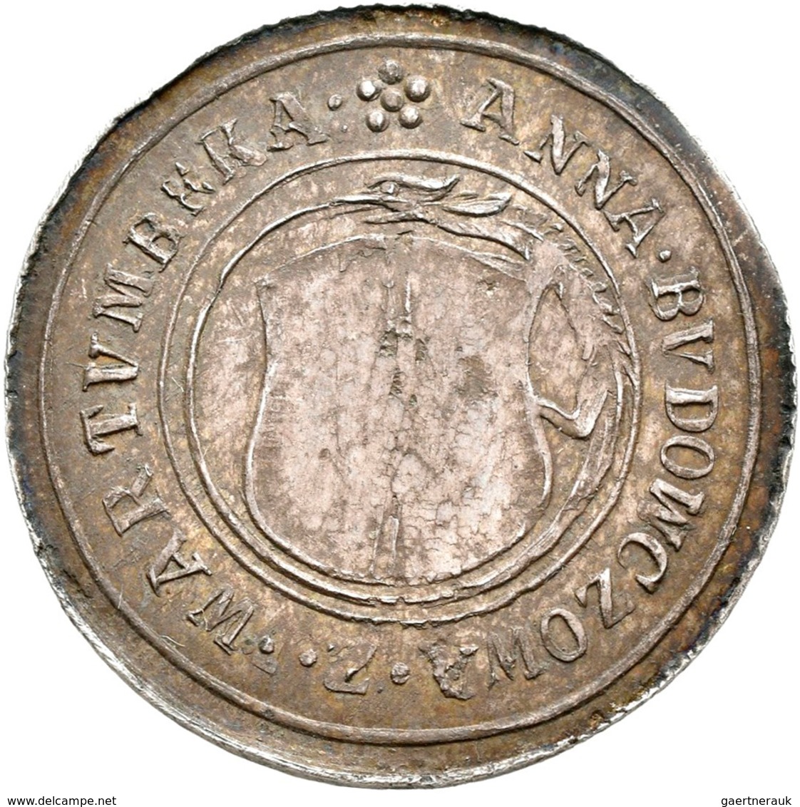 Haus Habsburg: Böhmen: AR-Rechenpfennig 1620; 24,75 Mm, 2,59 G, Späterer Abschlag, Vorzüglich. - Sonstige – Europa