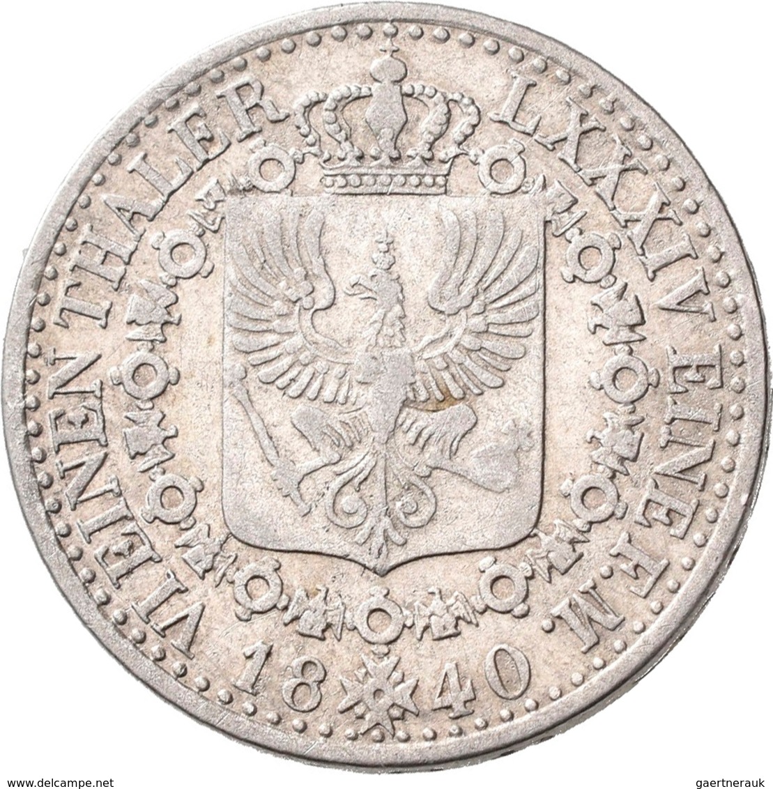 Preußen: Friedrich Wilhelm III. 1797-1840: Lot 2 Stück; 1/6 Taler 1828 D, 1840 D. AKS 26. Beide Sehr - Autres & Non Classés