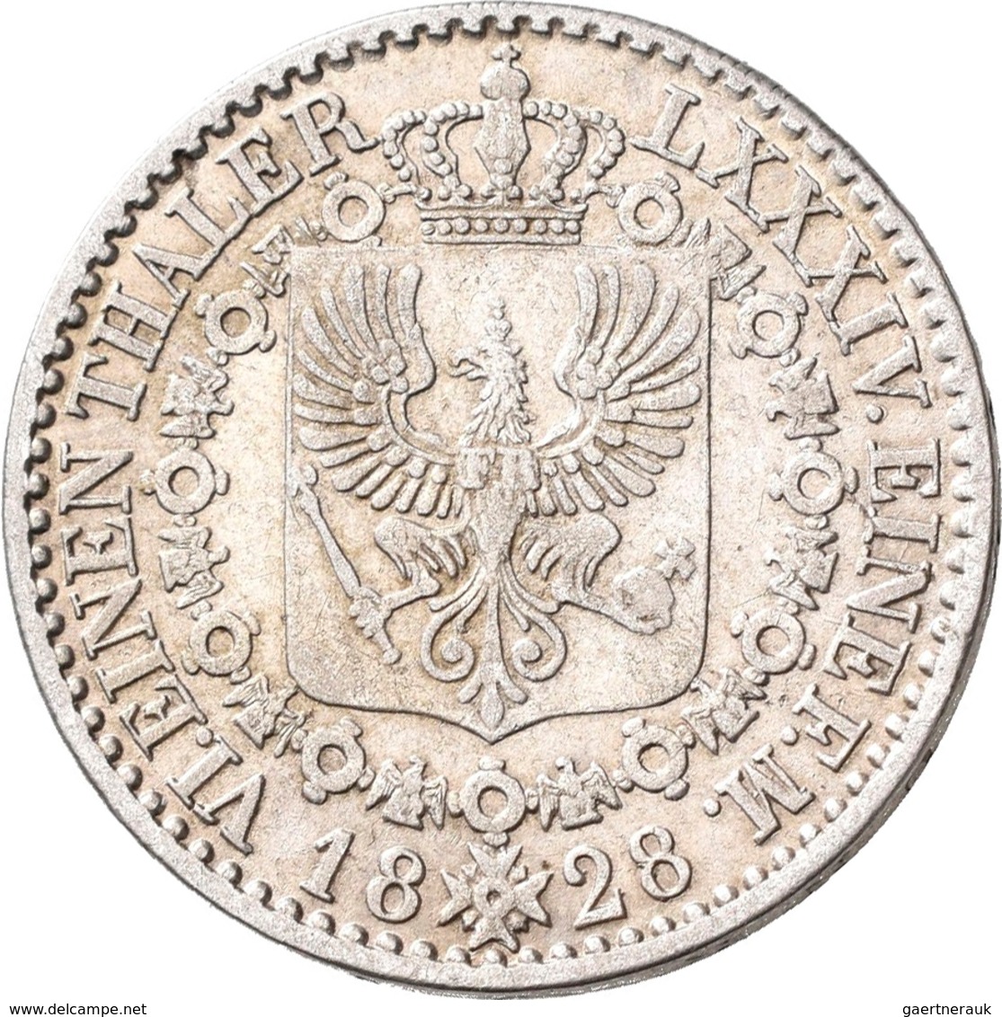 Preußen: Friedrich Wilhelm III. 1797-1840: Lot 2 Stück; 1/6 Taler 1828 D, 1840 D. AKS 26. Beide Sehr - Altri & Non Classificati