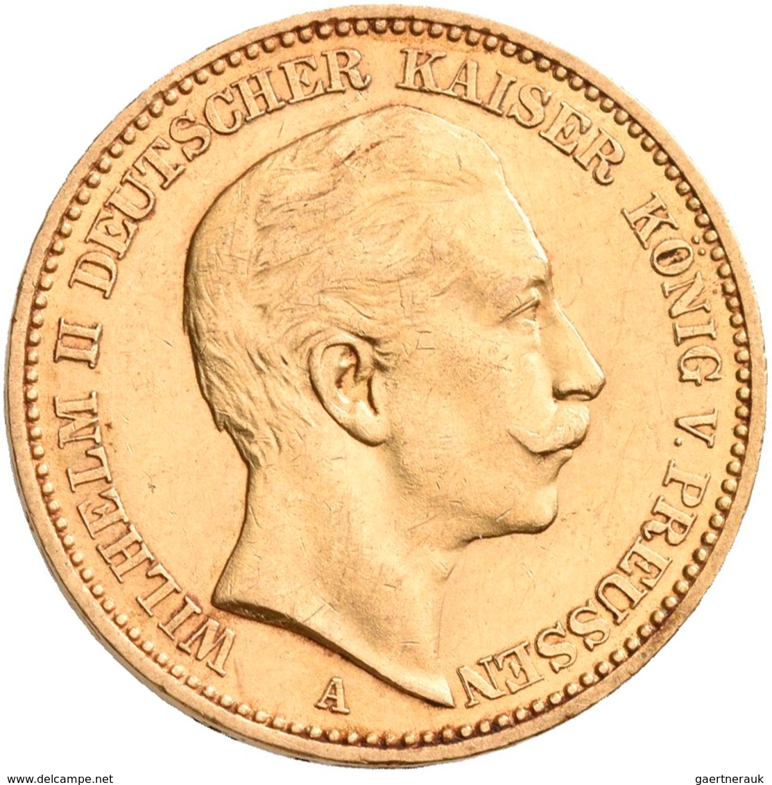 Preußen: Wilhelm II. 1888-1918: Lot 16 Goldmünzen zu 20 Mark aus den Jahren 1894 - 1911. Jaeger 252.