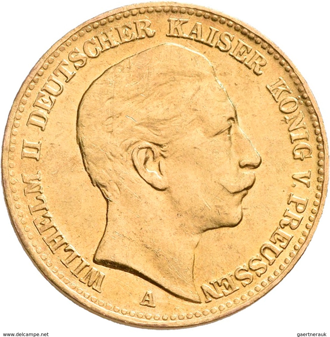 Preußen: Wilhelm II. 1888-1918: Lot 16 Goldmünzen zu 20 Mark aus den Jahren 1894 - 1911. Jaeger 252.