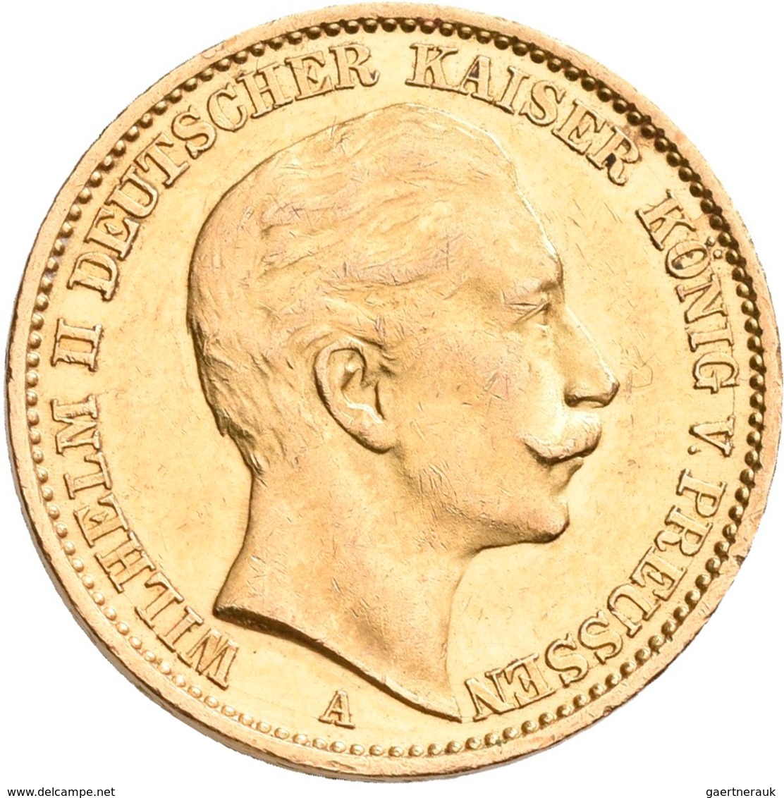 Preußen: Wilhelm II. 1888-1918: Lot 16 Goldmünzen zu 20 Mark aus den Jahren 1894 - 1911. Jaeger 252.