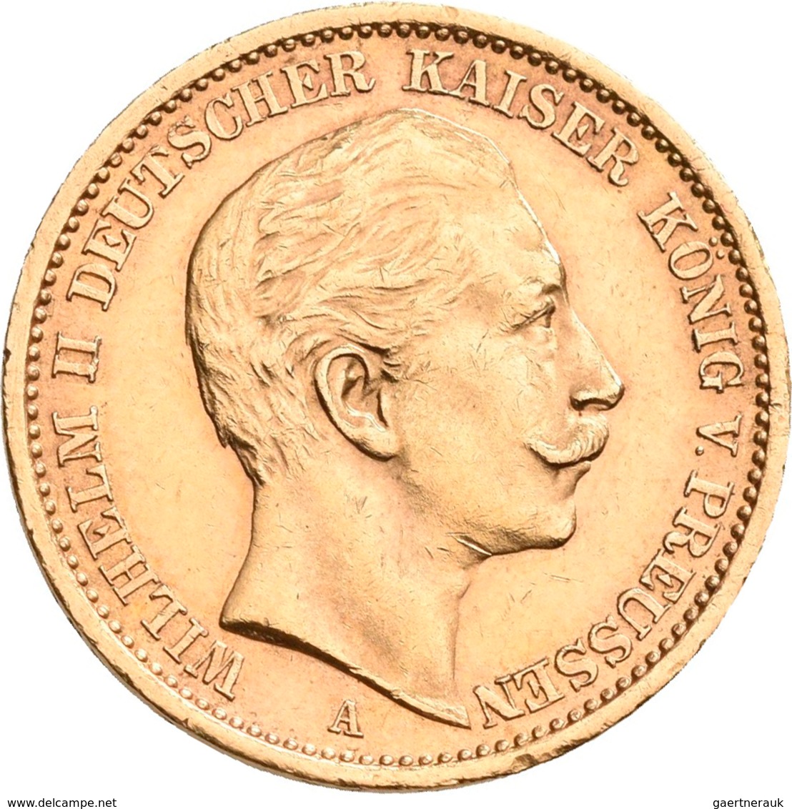 Preußen: Wilhelm II. 1888-1918: Lot 16 Goldmünzen zu 20 Mark aus den Jahren 1894 - 1911. Jaeger 252.