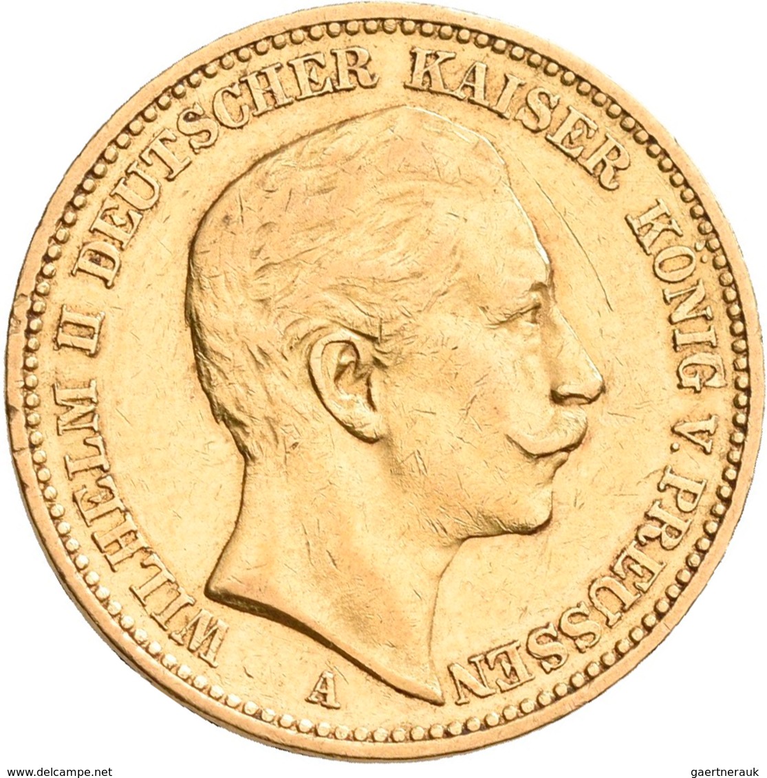 Preußen: Wilhelm II. 1888-1918: Lot 16 Goldmünzen zu 20 Mark aus den Jahren 1894 - 1911. Jaeger 252.