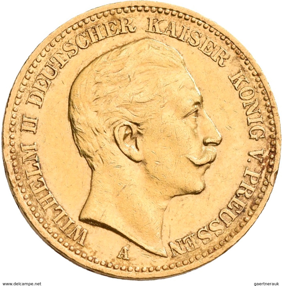 Preußen: Wilhelm II. 1888-1918: Lot 16 Goldmünzen zu 20 Mark aus den Jahren 1894 - 1911. Jaeger 252.
