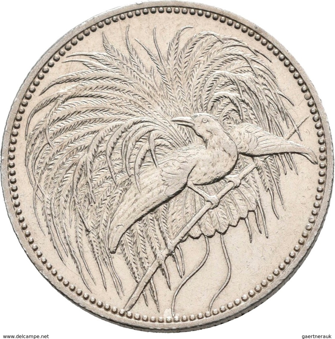Deutsch-Neuguinea: 1 Neu-Guinea Mark 1894 A, Paradiesvogel, Jaeger 705, Feine Kratzer, Sehr Schön - - Deutsch-Neuguinea
