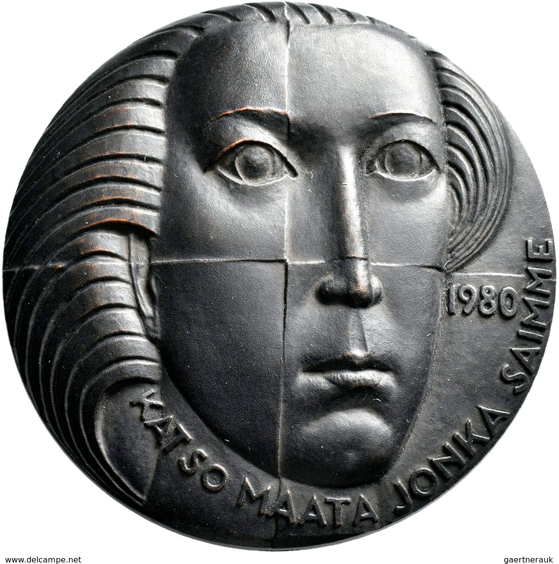 Medaillen Alle Welt: Finnland: Bronzemedaille 1980 Von Kauko Räsänen, Auf Das Umweltschutzjahr, KATS - Non Classificati