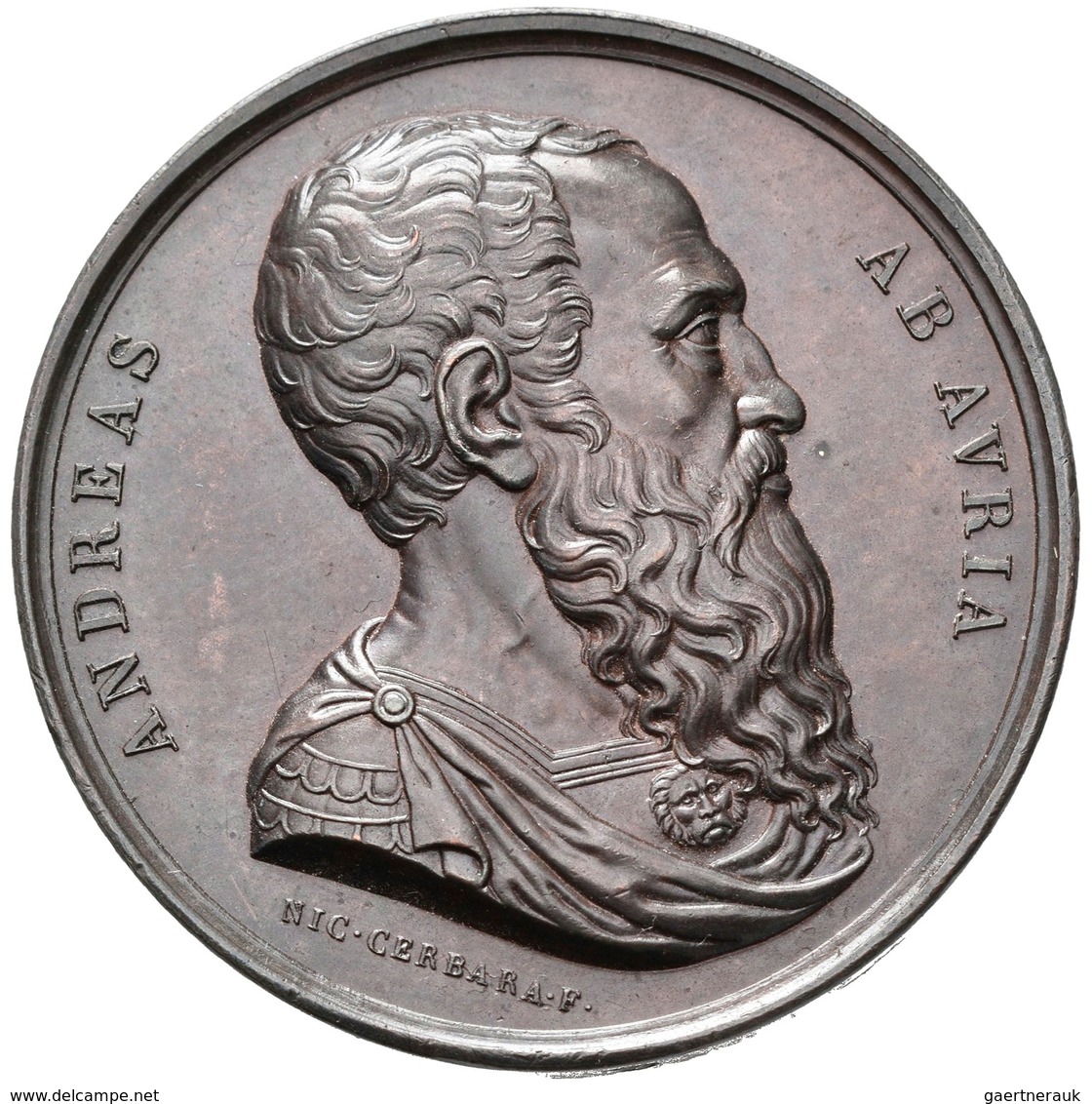 Medaillen Alle Welt: Italien-Genua, Andrea Doria, Genuesischer General Und Fürst Von Melfi 1466-1560 - Ohne Zuordnung