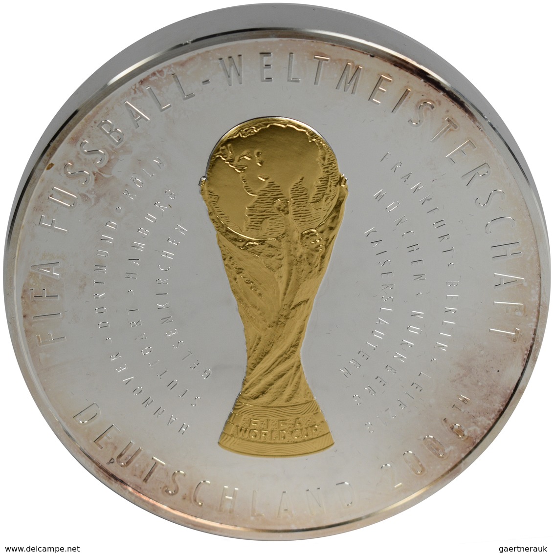 Medaillen Deutschland: FIFA-Fußball WM Deutschland 2006: Offizielle Erstprägung In 1 Kilogramm Sterl - Autres & Non Classés