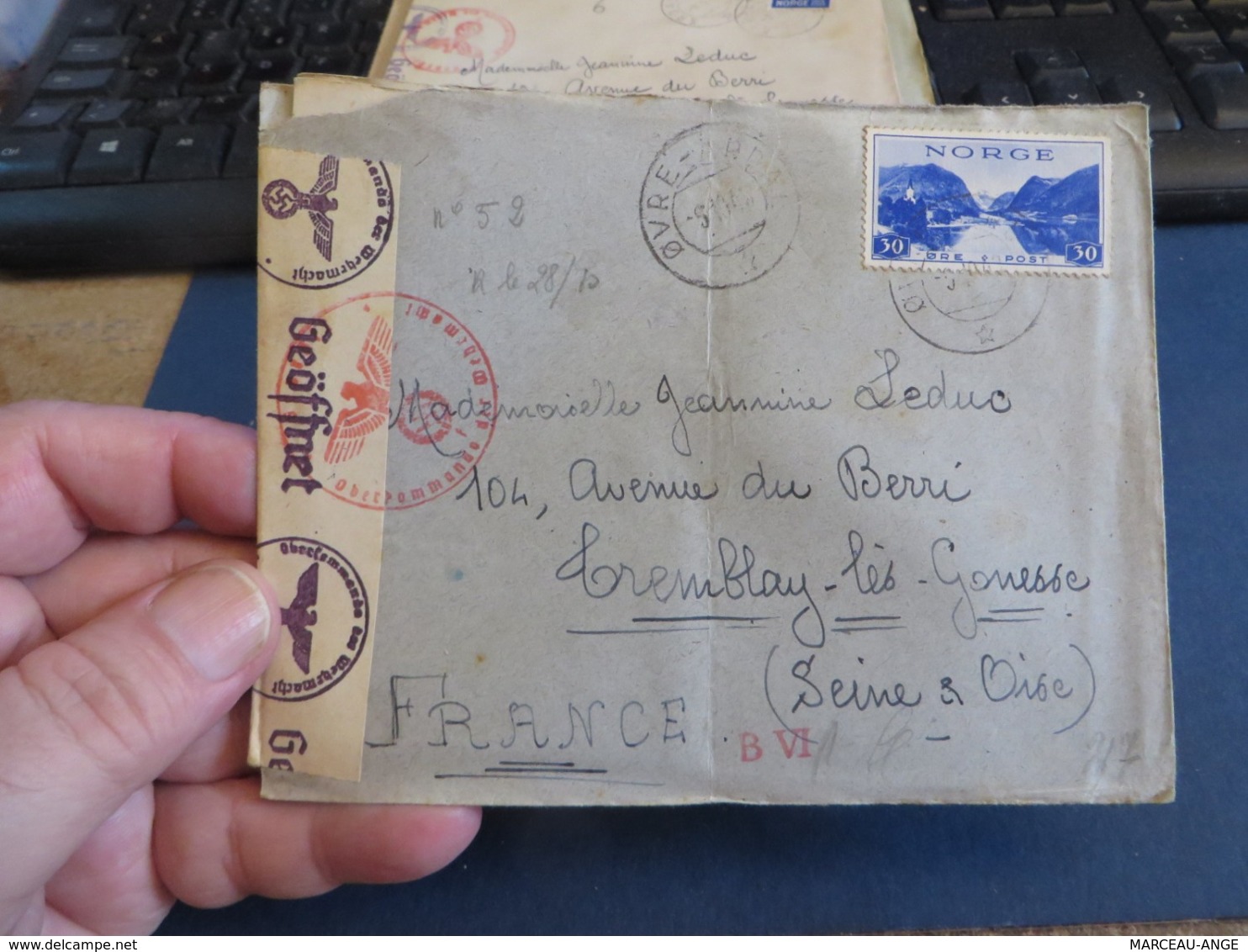 LOT D'ENVIRON 10 lettres de CENSURE 1939/1945 et assimilées guerre ,certaines avec contenue