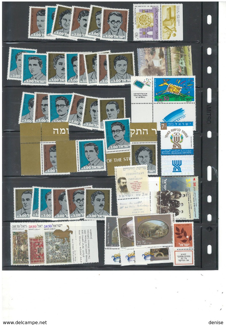 Israel - Grosse Collection en album - Timbres avec tabs , Blocs , carnets , Feuilles etc...deuxieme partie