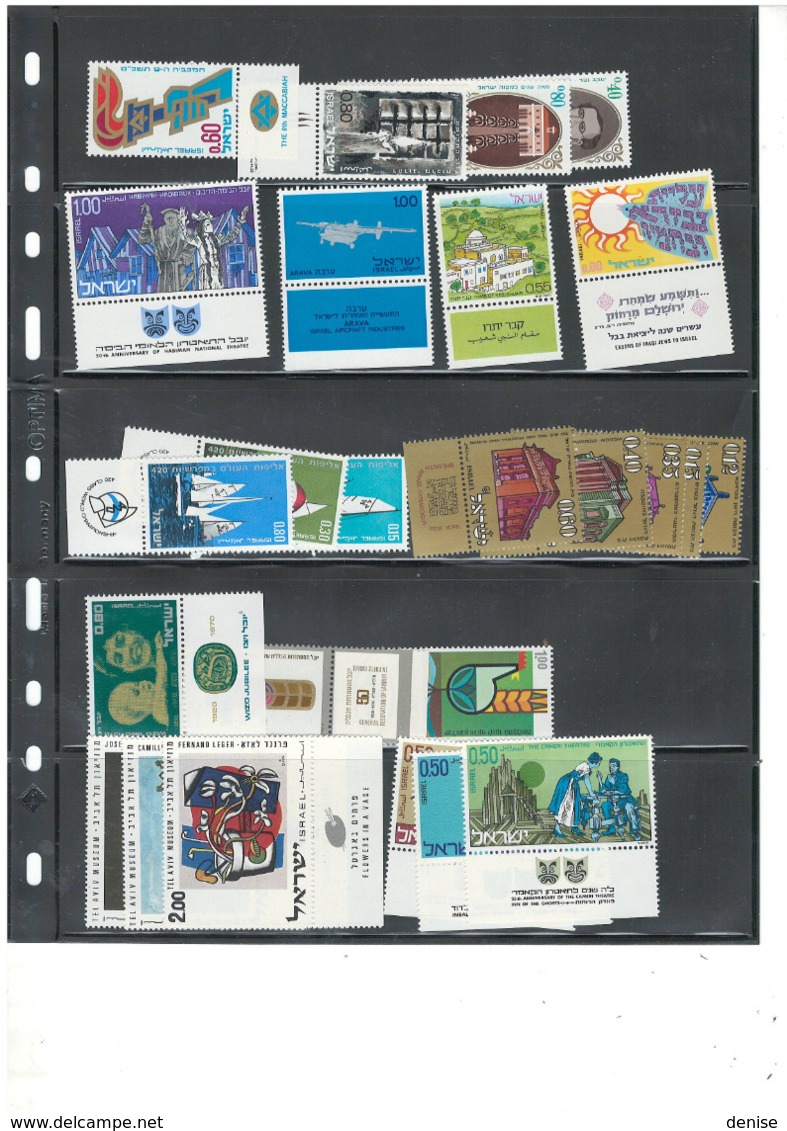 Israel - Grosse Collection en album - Timbres avec tabs , Blocs , carnets , Feuilles etc...deuxieme partie