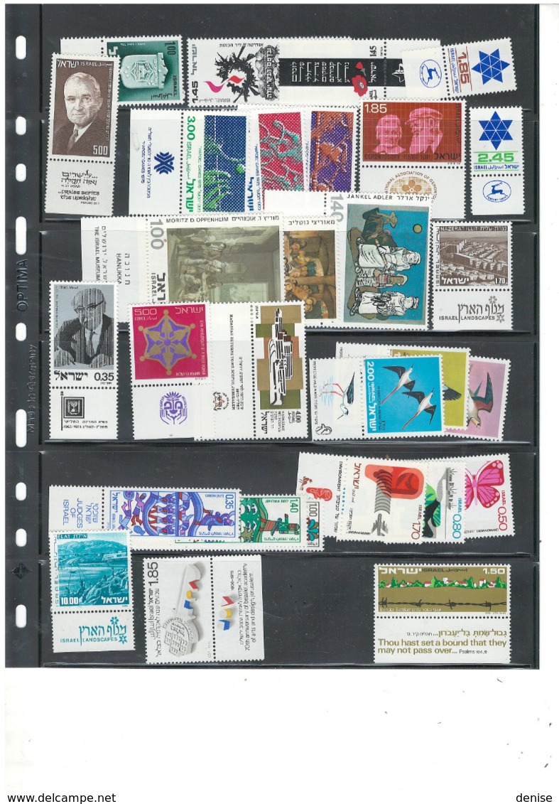 Israel - Grosse Collection en album - Timbres avec tabs , Blocs , carnets , Feuilles etc...deuxieme partie