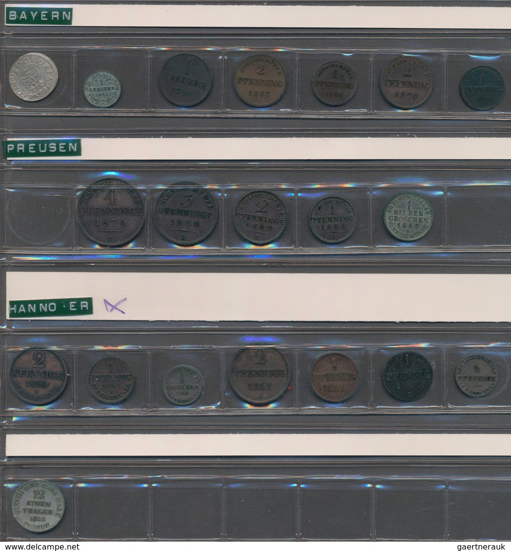 Deutschland: Typensammlung deutsche Münzen, überwiegend Silbermünzen 2, 3 und 5 Mark des Kaiserreich