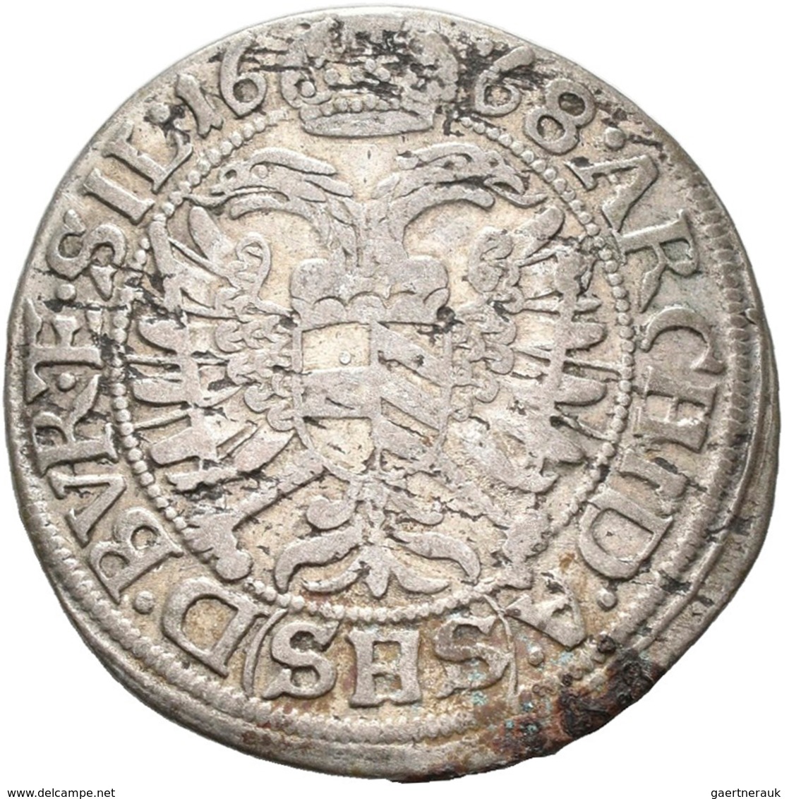 Haus Habsburg: Lot 8 Münzen; 15 Kreuzer 1676, 1681, 1689, 6 Kreuzer 1671, 3 Kreuzer 1668, 1997, 1699