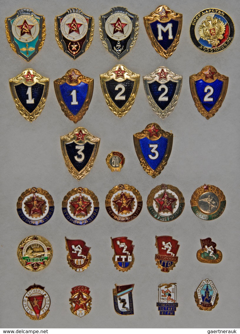 Orden & Ehrenzeichen: Russland - Sammlung Sowjetische Orden, Medaillen und Abzeichen "Polnyj Kavaler