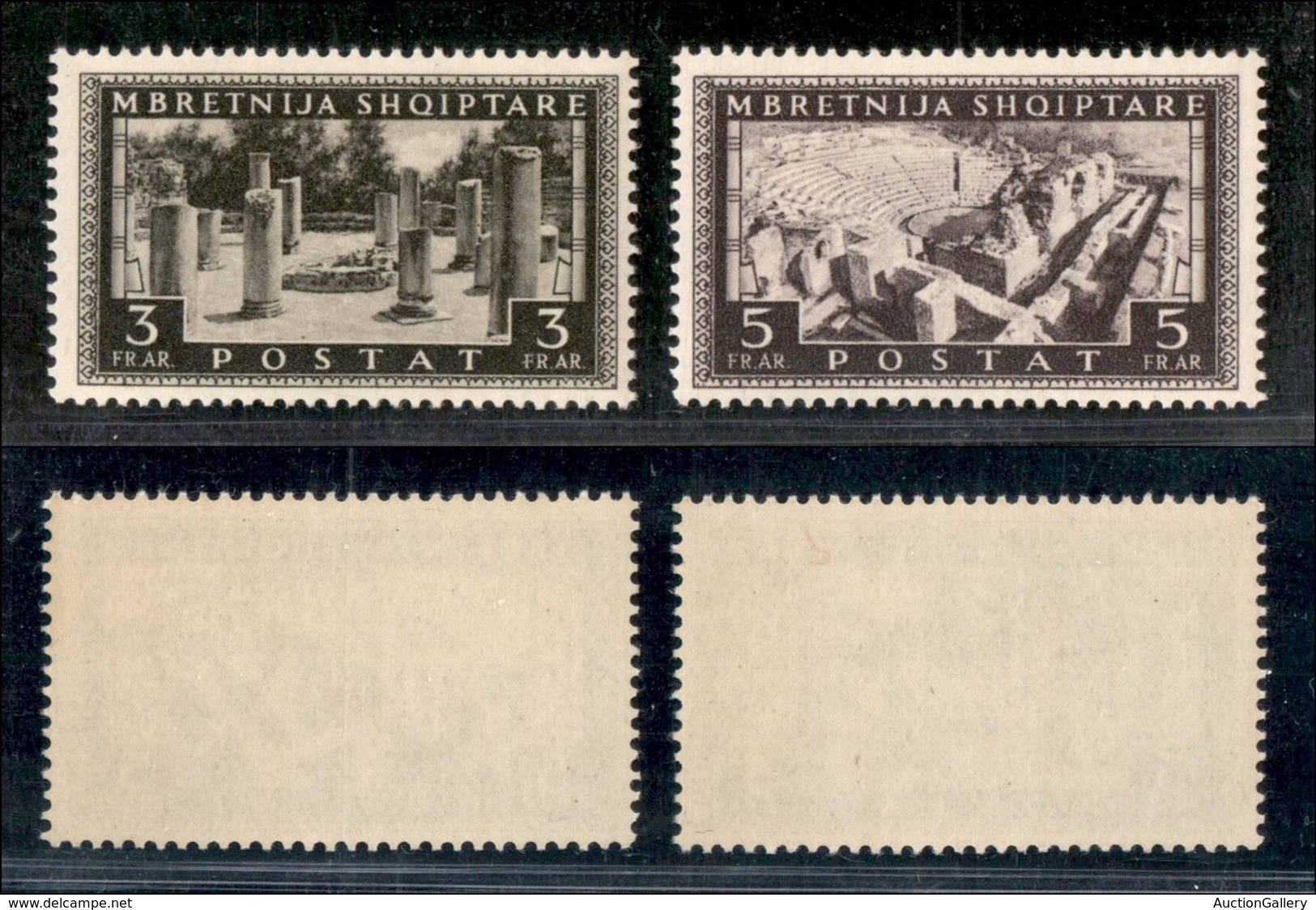 ALBANIA - 1939 - Vedute (310/311) - I Due Alti Valori - Gomma Integra (110) - Other & Unclassified