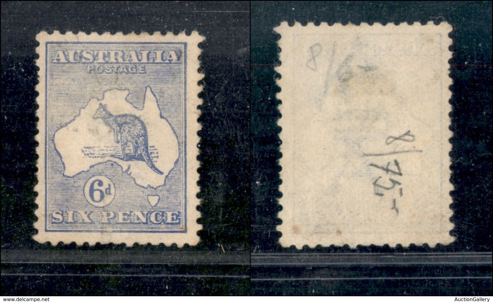 AUSTRALIA - 1913 - 6 Pence (8) - Senza Gomma - Otros & Sin Clasificación