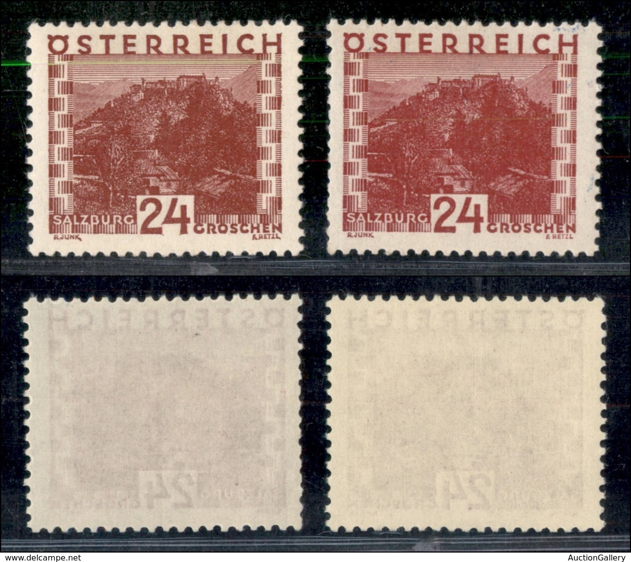 AUSTRIA - 1929 - 24 Groschen Vedute (504+505) - Gomma Integra (110) - Altri & Non Classificati