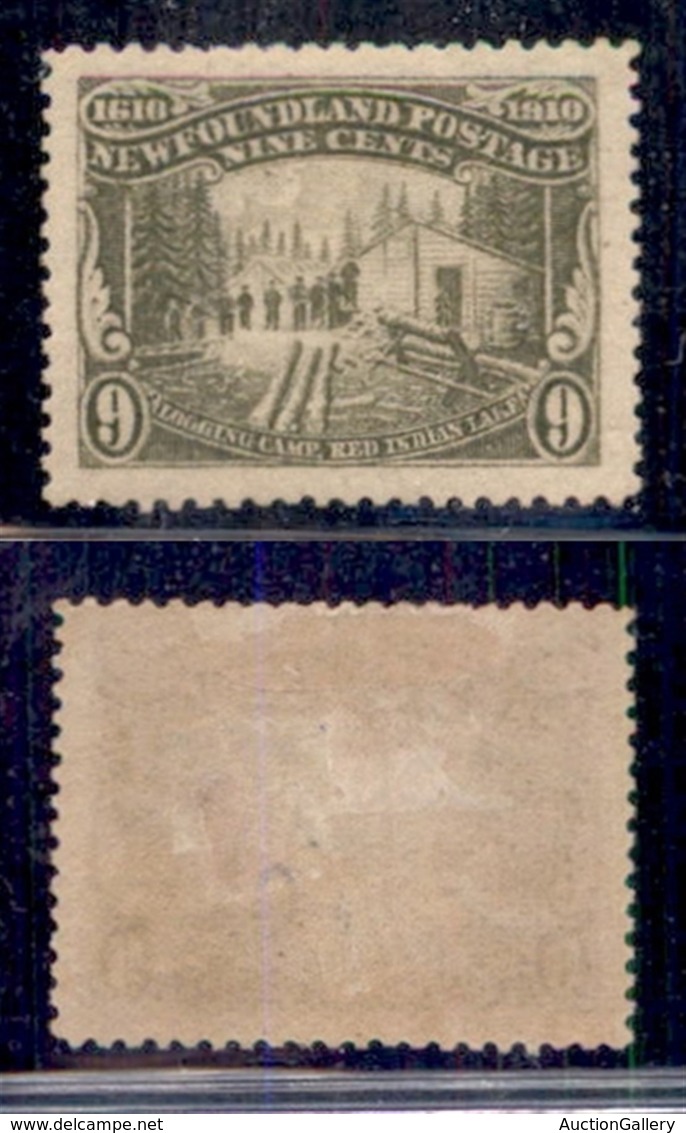 CANADA - NEWFOUNDLAND - 1910 - 9 Cent Boscaioli (75) - Gomma Originale (70) - Other & Unclassified