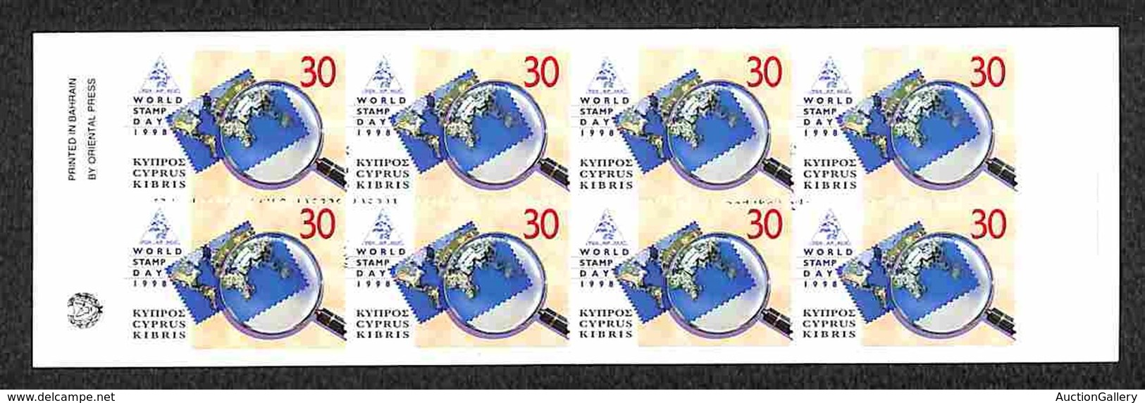 CIPRO - 1998 - Librettto 30 Cent Giornata Mondiale Del Francobollo (918 D X8) - Gomma Integra (20) - Other & Unclassified