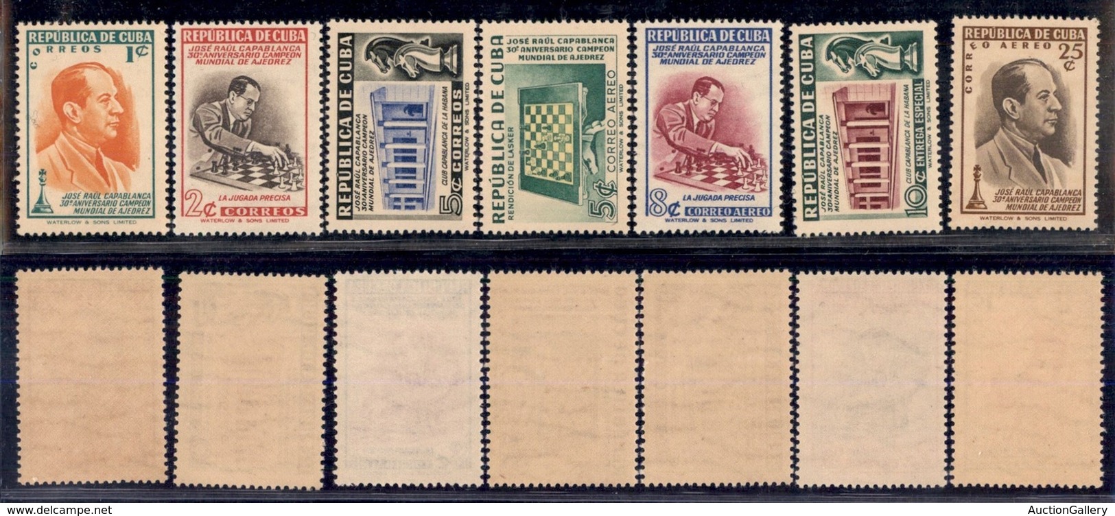 CUBA - 1951 - Scacchi (294/300) - Serie Completa - Gomma Integra (70) - Other & Unclassified