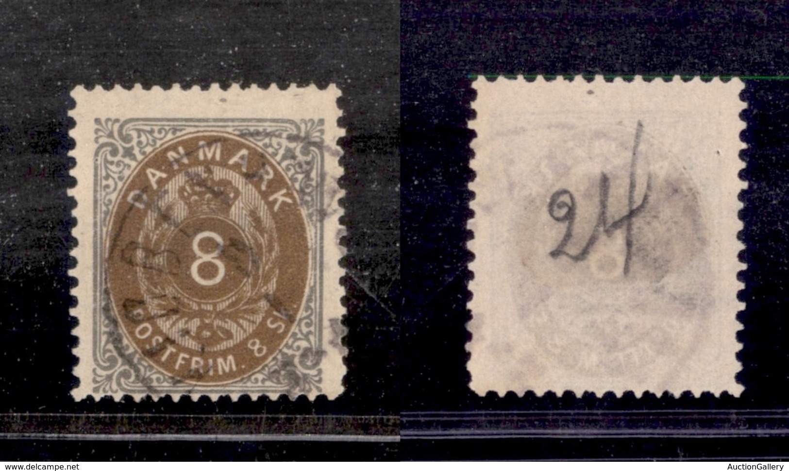 DANIMARCA - 1871 - 8 Skilling Doppio Ovale (19IA) - Usato (60) - Other & Unclassified