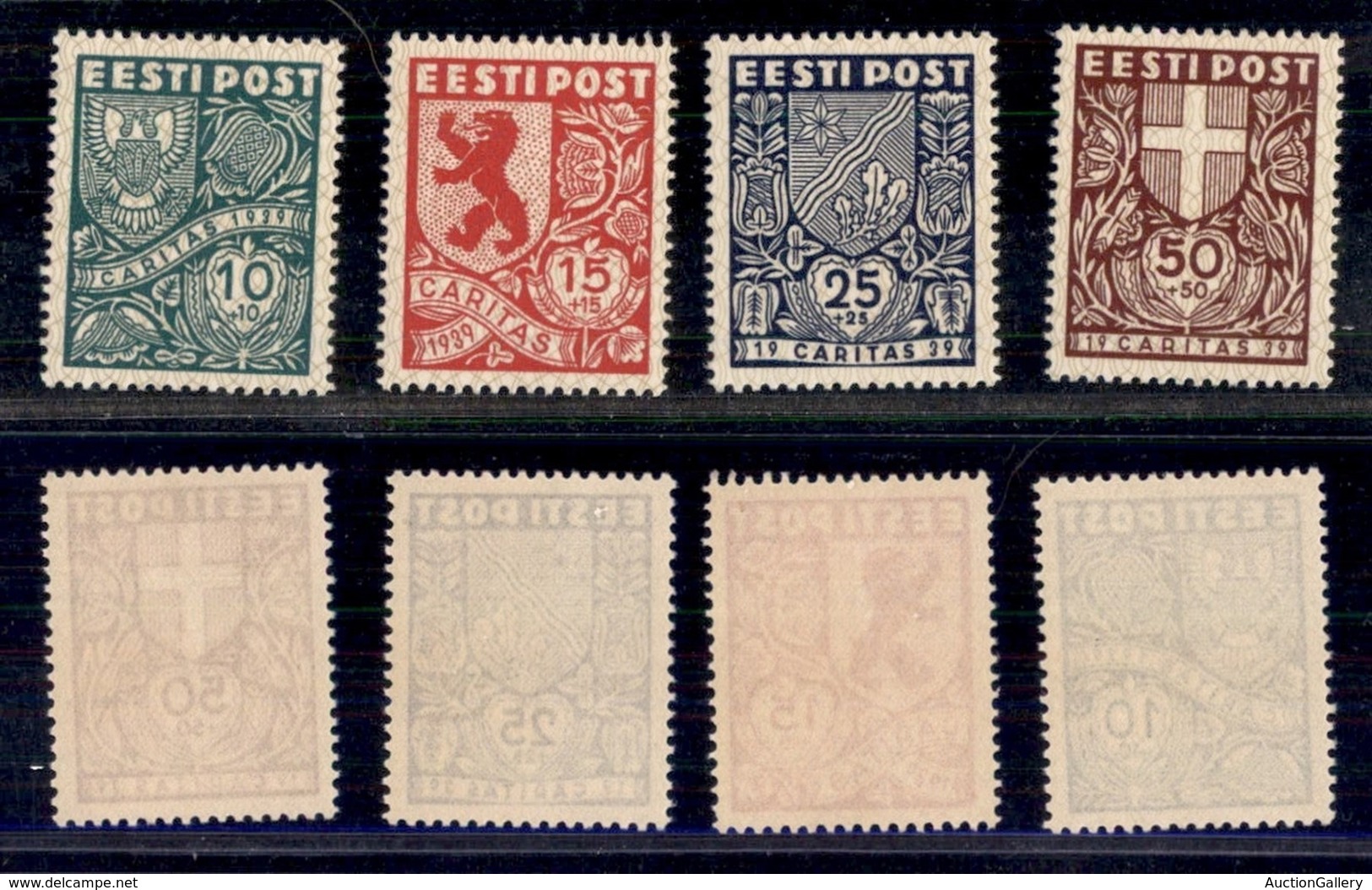 ESTONIA - 1939 - Caritas IV (142/145) - Serie Completa - Gomma Integra (65) - Autres & Non Classés