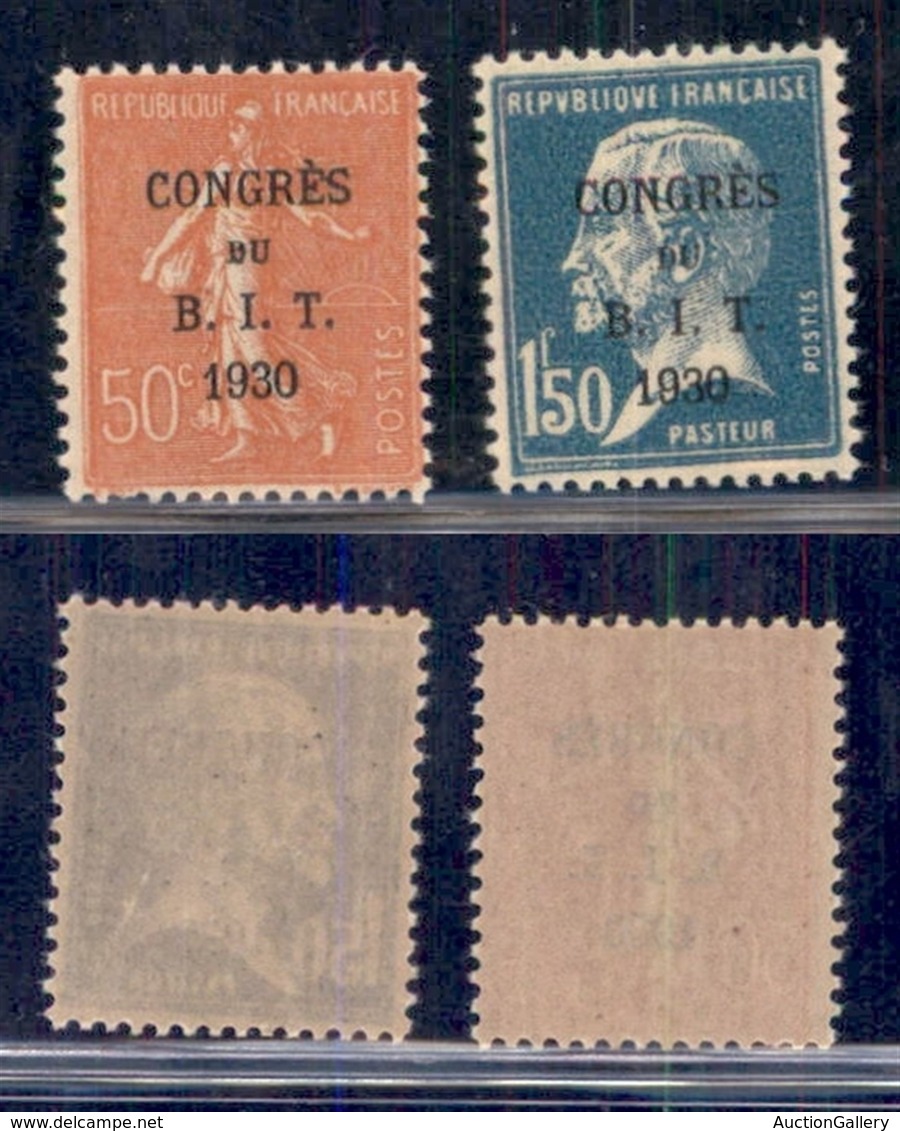 FRANCIA - 1930 Congress Du B.I.T. (249/250) - Serie Completa - Gomma Integra (35) - Altri & Non Classificati