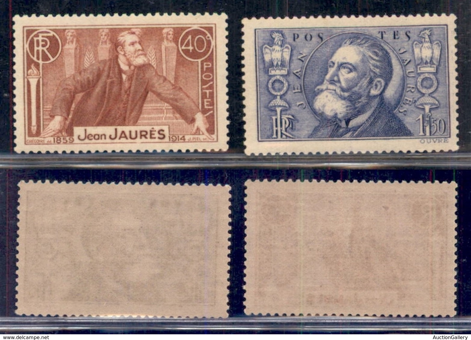 FRANCIA - 1936 - Jean Jaures (324/325) - Serie Completa - Gomma Integra (25) - Autres & Non Classés