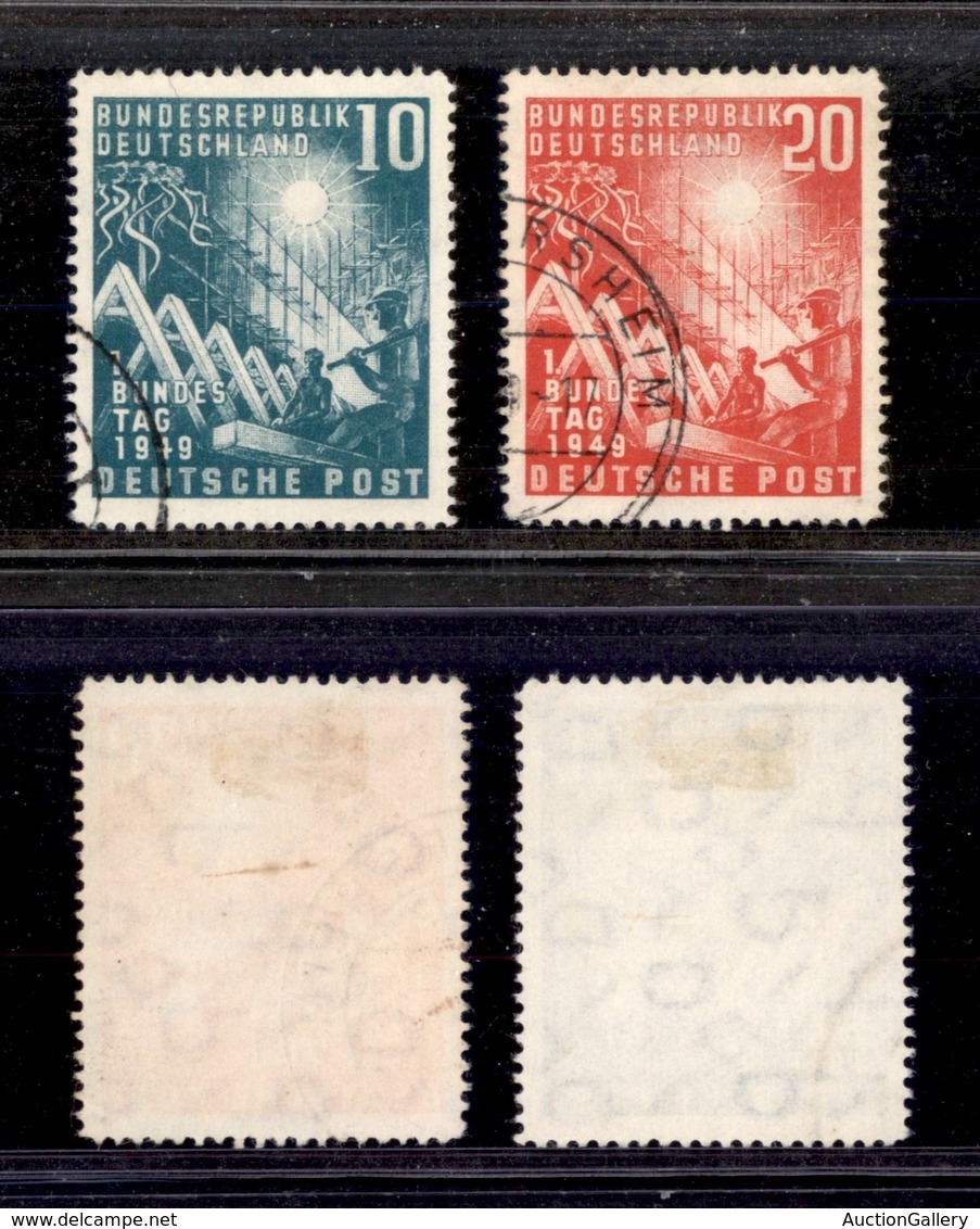 GERMANIA - BRD - 1949 - Apertura Parlamento (111/112) - Serie Completa Di 2 Valori - Usati (45) - Other & Unclassified