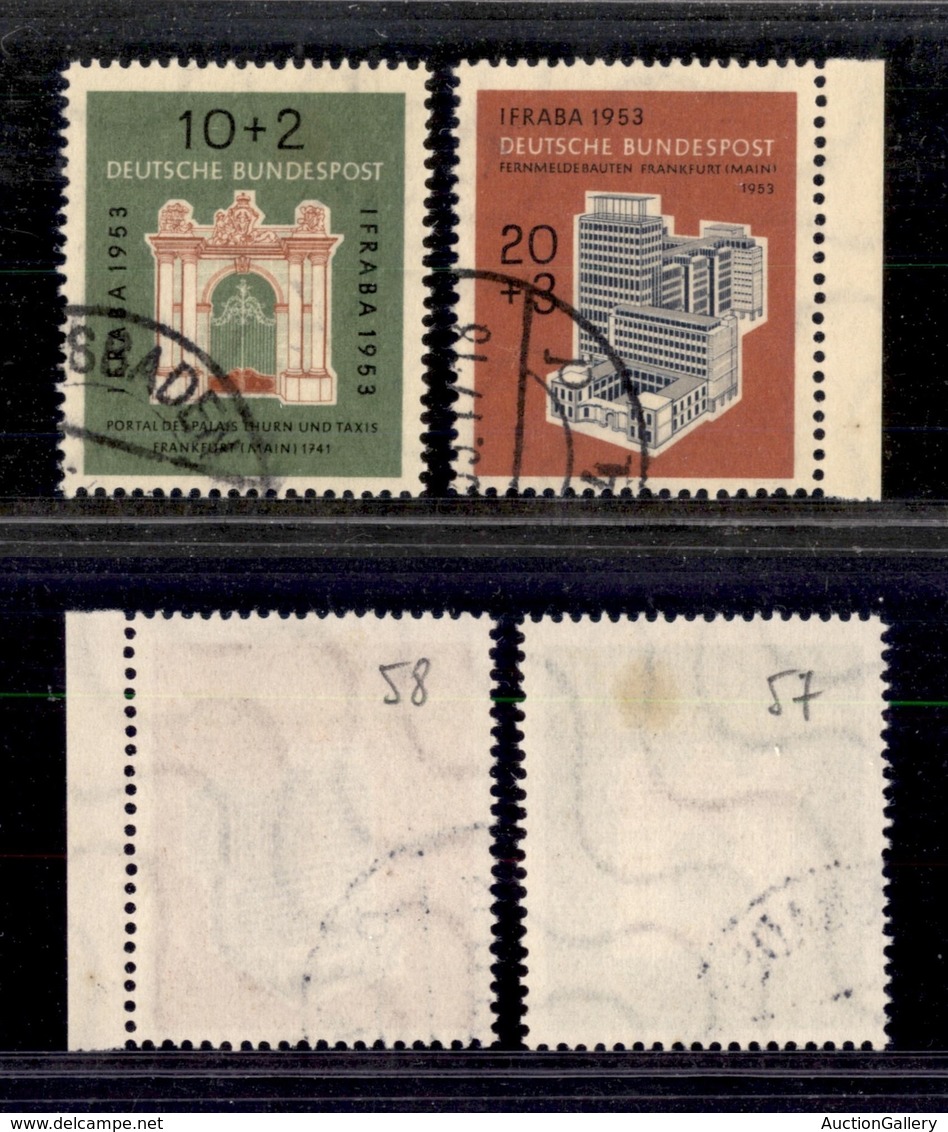 GERMANIA - BRD - 1953 - IFRABA (171/172) - Serie Completa - Usati (55) - Other & Unclassified