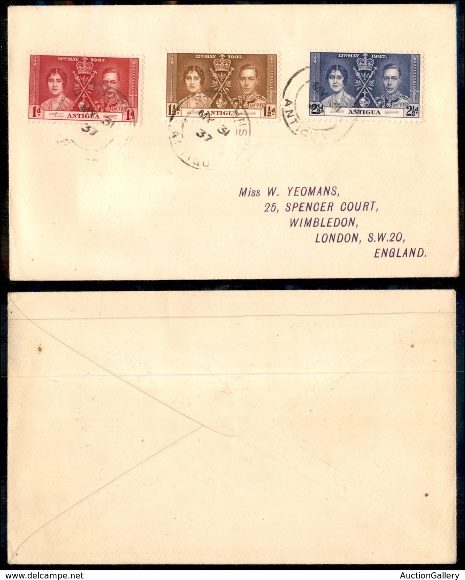 COLONIE INGLESI - Antigua - Nozze 1937 – Busta Da St. Johns 31.5.37 - Other & Unclassified