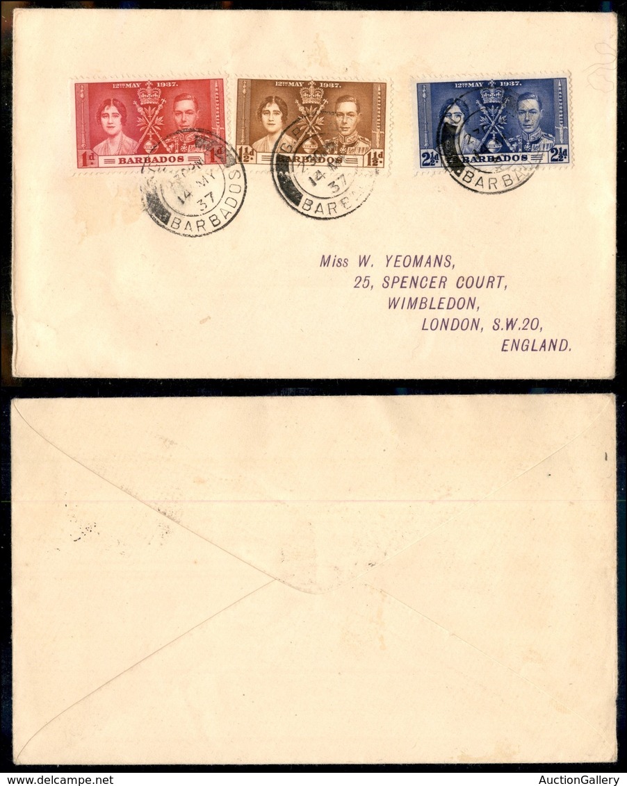 COLONIE INGLESI - Barbados - Nozze 1937 – Busta Da G.P.B. Barbados Del 14.5.37 - Other & Unclassified