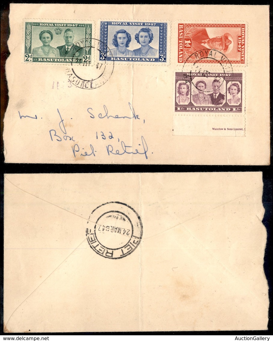 COLONIE INGLESI - Basutoland - Royal Visit - Busta Per Piet Retief - 11.3.47 - Other & Unclassified