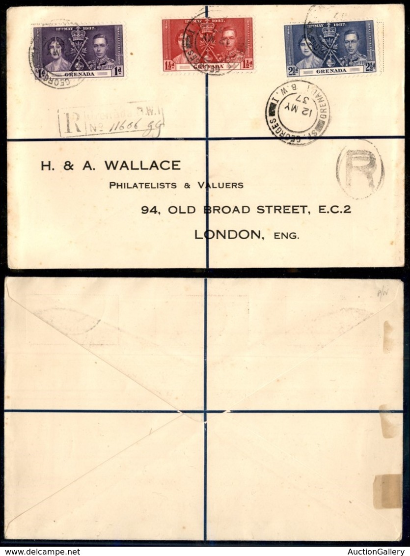 COLONIE INGLESI - Grenada - Nozze 1937 – Raccomandata Da St. Georges Del 12.5.37 - Other & Unclassified